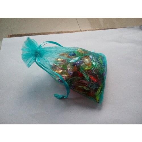 10*15cm 1000pcs Sky Blue Gift Bags For Jewelry/wedding/christmas/birthday Yarn Bag With Handles Packaging Organza Bags