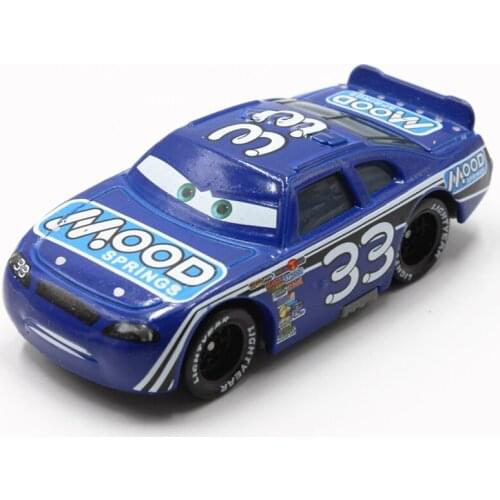 100% Original Disney Pixar Cars No.33 MOOD Racer 1:55 Scale Diecast Metal Alloy Modle Cute Toys Car For Children Gifts