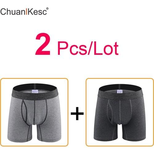 2Pcs/Lot Fashion Boxer 95% cotton mens underwear High-stretch Panties Comfortable Breathable Warm and Dry Mens Boxer Underwear