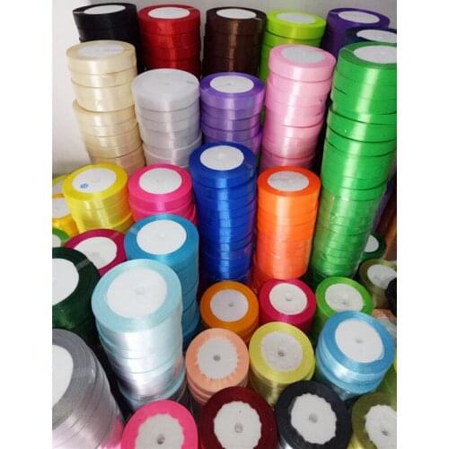25 yards width 15mm 30colors Silk Satin Ribbon Wedding Party headband Invitation Card Gift Wrapping Supplies riband DIY GH-054