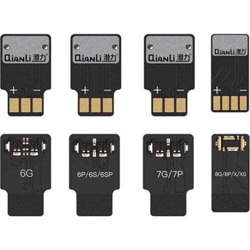 4Pcs/Set Qianli For IPhone 6/6P/7/7P/8/8P/X/XS Mainboard Battery Maintenance Buckle DC Power Supply Test Cable Connector
