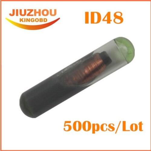 500pcs DHL Free shipping New Virgin key Transponder Chip ID48 ID 48 for Audi Skoda Seat,ID48 Glass CAR KEY Chips Best Quality