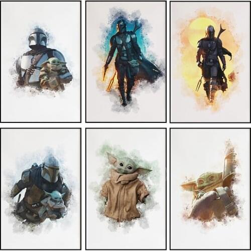 5D Diamond Painting Disney Anime Star Wars Movie Mandalorian Diamond Embroidery Cross Stitch Mosaic Rhinestone Home Decor Gift