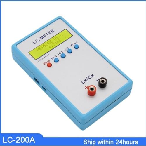 Free Shipping LC-200A Digital LCD Capacitance inductance meter LC Meter 1pF-100mF 1uH-100H