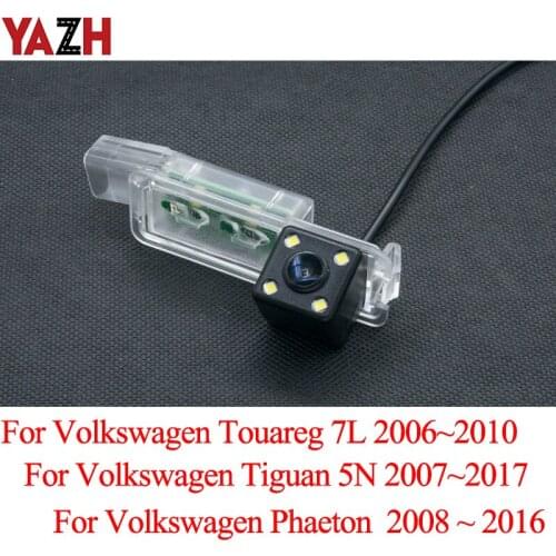 4 LED Night Vision Cam For Volkswagen Beetle Touareg Tiguan Phaeton 2008~2017 Car Radio Rear View Camera Video Monitor display