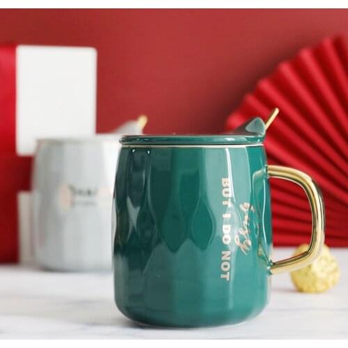 Bethes mug Nordic ins wind ceramic spoon simple personality home office water cup coffee cup