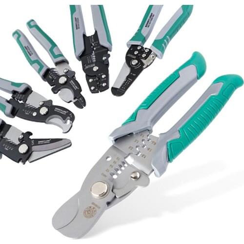 Anti-slip Handle Wire Stripper Multi-function Cable Cutting Crimping Pliers Decrustation Pliers Wire Wire Stripper Crimping Tool