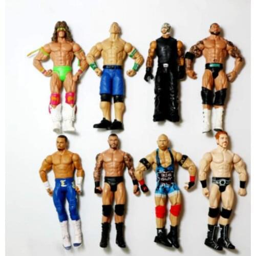 Cartoon action figures American wrestlers 16-18CM models hands and legs can move,kids toys hobby collectibles