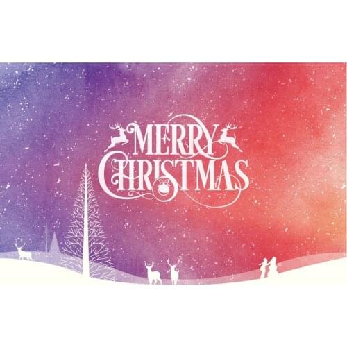 Nerry Christmas Scenery Photography Background Holiday Celebration Party Decor Photo Booth Studio Prop