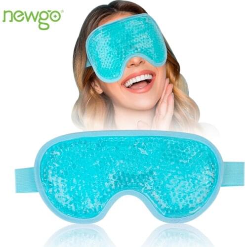 Cooling Ice Eye Mask for Hot Cold Therapy Cold Pack Mask Soothing Relieve Eye Fatigue Beauty Reusable Gel Eye Mask Sleeping Mask