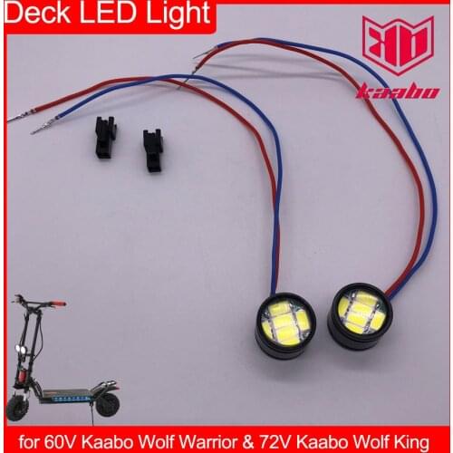 Deck Light Spotlight for Kaabo Wolf Warrior II 60V 11inch Electric Scooter