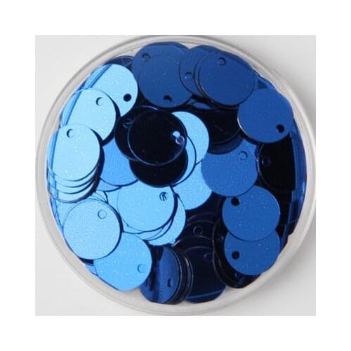 2000pcs 10mm Round Sequins PVC Flat Paillette With Side Hole Sewing,Wedding Craft,Women Kids DIY Garment Accessory Dark Blue