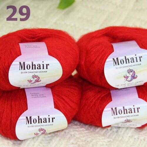 Sale New 4BallsX25g Luxury Soft Mohair Warm Wrap Shawl Hand Knit Crochet Yarn 291-29-4 Matador