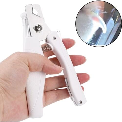 With LED Light Stainless Steel Pets Supplies Professional Dogs Cats Claw Nail Clippers Pet Nail Trimmer Trapper