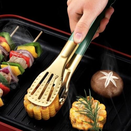 Barbecue Clip 304 Stainless Steel BBQ Grilling Tong Salad Cake Dessert Baking Serving Food Tongs Steak Food Kitchen Tool