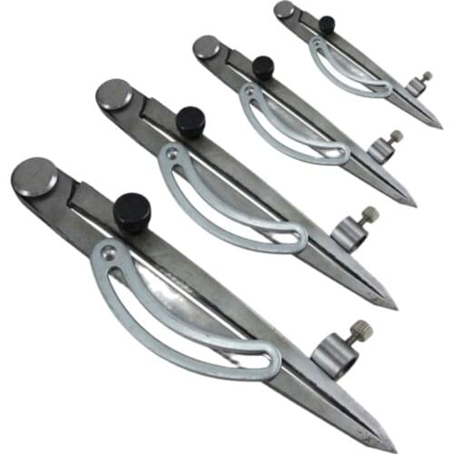 Steel Wing Divider Pencil Marking Compass-Circle Maker Adjustable Scriber Craftsman Architect Carpenter 125/150/200/250/300MM