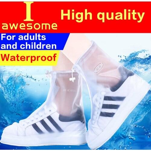 Waterproof Overshoes Reusable Shoe Covers Thicker Shoes Protector Boots Cover Rain Cover for Men&Women&Children&Kids Rain Boots