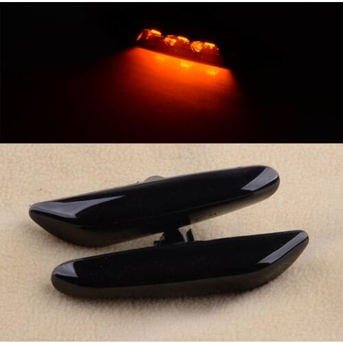 1 Pair Car Smoke LED Side Marker Light Turn Signal Lamp Fit For BMW 1 3 5 Series E81 E82 E87 E88 E61 E90 E91 E92 325xi 328i 335i