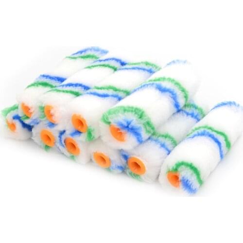 10 Pcs/lot 4" Paint Roller Covers Mini Paint Roller Edger Trim Roller Hand Tools Set Wholesale