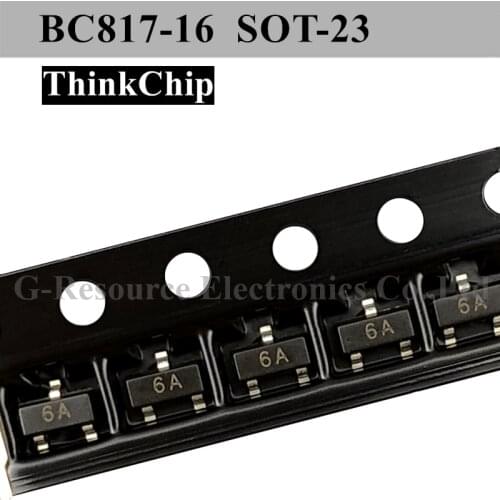 100pcs) BC817-16 SOT-23 SMD NPN Signal transistor BC817 S0T23 (Marking 6A)