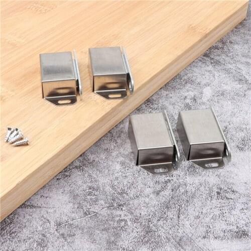 2pcs Stainless steel cabinet door stop absorbing magnetic beads furniture cabinet door magnet touching wardrobe magnetic suction