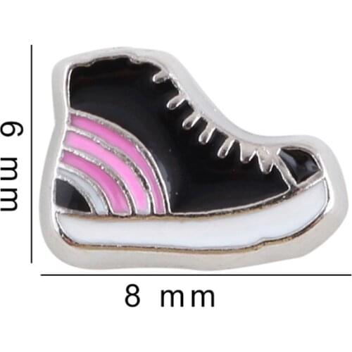 20Pcs/Lot Shoes Alloy Floating Charms Hand-made DIY for Glass Lockets