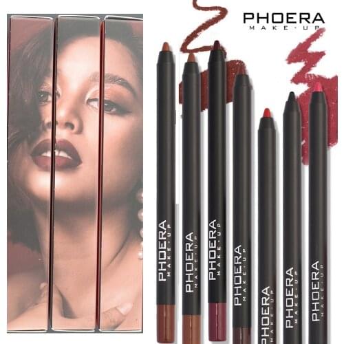 Hot! Lip Liner & Eye Liner Pencil Velvety Matte Texture Lipstick Pen Lasting Waterproof Easy To Color Lip Makeup Cosmetics TSLM1