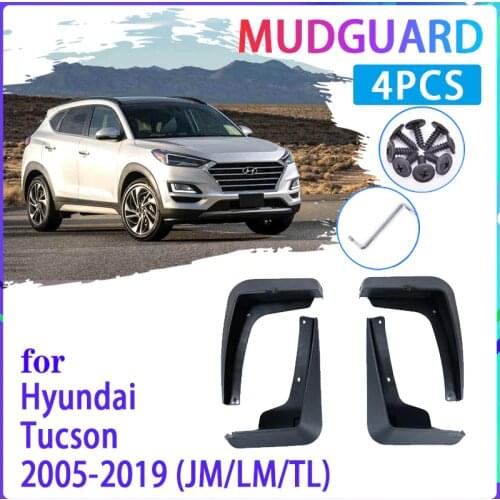 4 PCS Car Mud Flaps for Hyundai Tucson JM LM TL 2005~2019 ix35 Mudguard Splash Guards Fender Mudflaps Auto Accessories