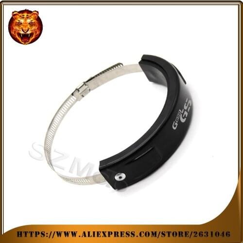 Motorcycle Accessories Silencer Round Oval Exhaust Protector Protect Can CoverFor BMW G650GS G650 100mm-140mm logo new style
