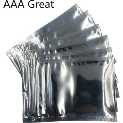 100Pcs/Lot Antistatic Shielding Bag Ziplock Resealable Pouches Electronic Accessories Packing ESD Anti-Static Bag Moisture Proof