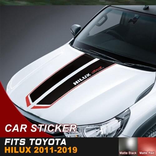 Hood car sticker 4X4 off road decal cool vinyl graphic car decals for toyota hilux 2011 2012 2013 2014 2015 2016 2017 2018 2019
