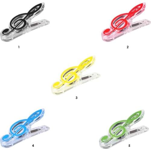 Letter Paper Clip Piano Music Book Paper Sheet Plastic Musical Note Spring Holder Folder for Piano Guitar Violin Supply