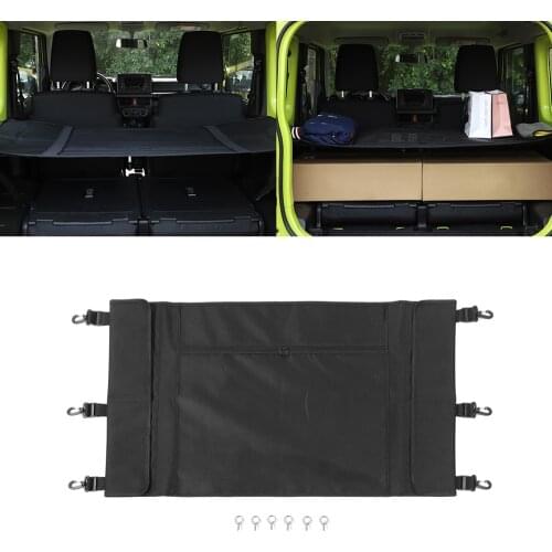For Suzuki Jimny 2019 2020 2021 JB43 JB64 JB74 Car Luggage Carrier Trunk Curtain Cover Interior Accessories Black ABS/Canvas