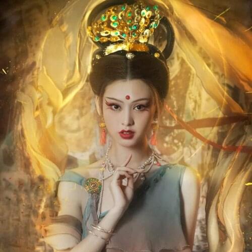 8 Designs DunHuang Frescoes Hanfu Chinese Classical Dance Aesthetic Costume Hanfu Photography Female Buddhist Flying Fairy Hanfu