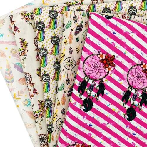 50*145cm DreamCatcher Polyester Or 100% Pure Cotton Material Patchwork Sewing Quilting Fabrics Quilt Needlework DIY Cloth