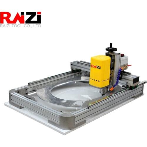 Raizi 110V/220 Sink Hole Cutting Machine for Large Format Tile Granite Countertops Hole Drilling Forming Milling Machine