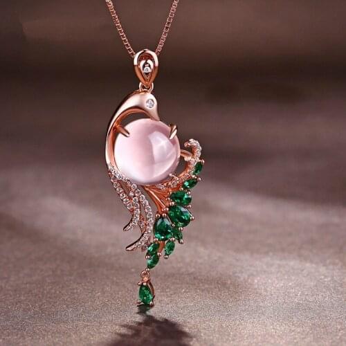 Popular 925 Silver Mosaic Crystal Round Dangle Pendant Trendy Fashion Charm Jewelry Accessories Gifts for Her Women