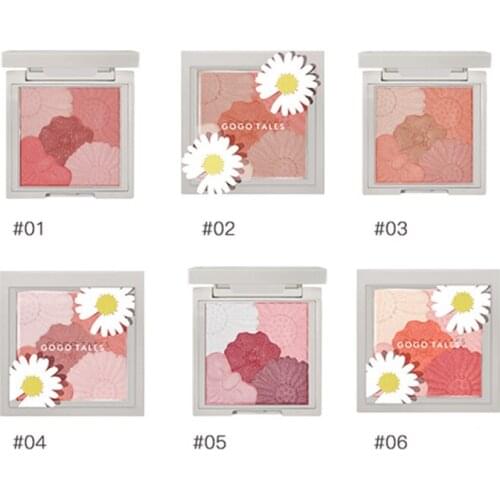 Supernatural Daisy Blush Peach Pink Solid Contour Powder Vitality Girl Matte Silky Brighten Skin Colour Rouge Facial Cosmetics