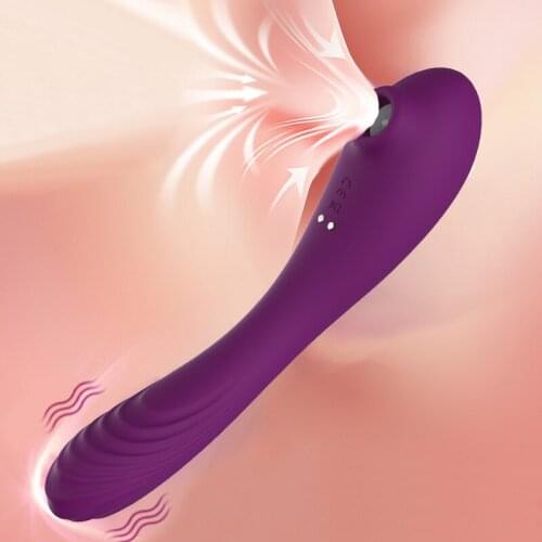 Double Sucking Vibrator Sex Toy For Women Nipple G Spot Vibrating Stimulator Female Masturbator Adult Products Rechargeable