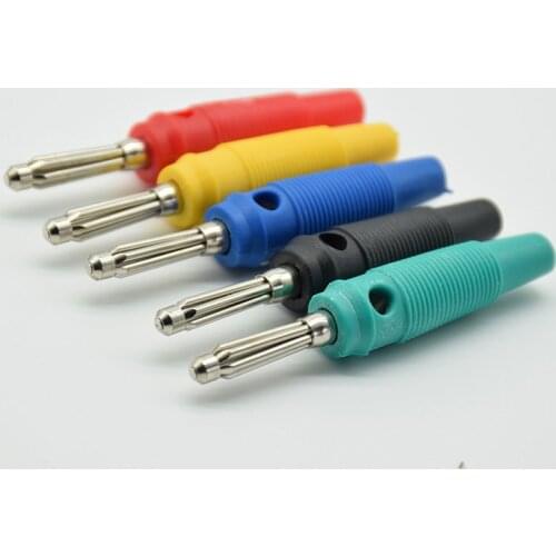 High Quality 4mm Banana Plug/Banana Plug Pure Copper High Current Seven-pin Plug High Elasticity Weld-free Sound Plug