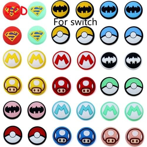 JCD 2pcs For Nintend Switch NS rocker hat protective sleeve For Switch lite Controller Silicone Analog Stick Caps
