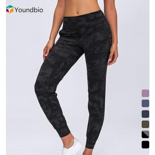 YOUNDBIO 2021 With Pocket Camouflage Sport Yoga Pants Women Gym Fitness Push Up Casual Tights Joggers Sweatpants Female Leggings