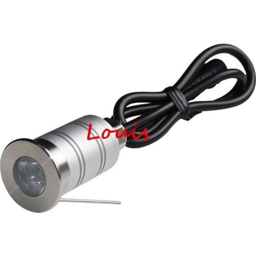 16pcs 1W CREE Led Underground Light Outdoor Indoor Mini Condensing Ground Lamp 1W Landscape Lighting IP67 DC12-24V Free Shipping