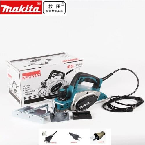 220-240V Makita KP0800X 3-1/4" Planer Kit 6.5 AMP Motor 620W 5.7lb Corded 17000 RPM for KP0800K