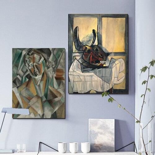 Picassoes Artist Abstract Art Canvas Poster And Print Canvas Painting Decorative Picture Bedroom Home Decor HD For Living Room