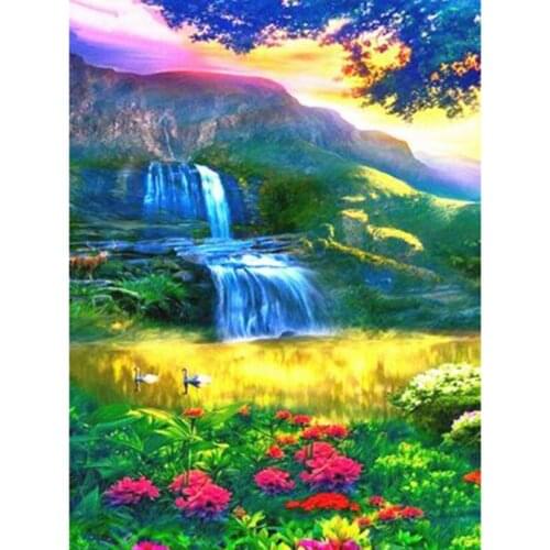 5D DIY Diamond Painting Square/Round Diamond Landscape Painting Landscape Landscape Picture Cross Stitch Embroidery Decor WG2981