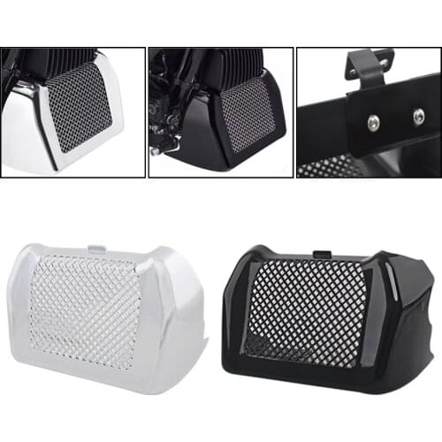 Moto Gloss Black Chrome Oil Cooler Cover For Harley Touring Road King Street Glide Freewheeler FLHXS FLTRX FLHR FLHT 2017-2020