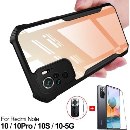 Case for Redmi Note 10 Pro,Airbag Anti-Knock Clear Cover for Xiaomi Redmi Note10/S/Pro/5G Safety Case & Armor Case Redmi+Note+10