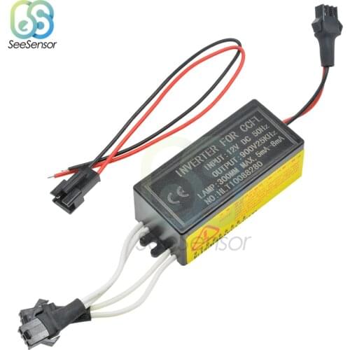 DC 12V to 900V 50HZ CCFL Inverter for CCFL Angel Eyes Light Lamp Bulb Halo Ring Spare Ballast for BMW E36 E46