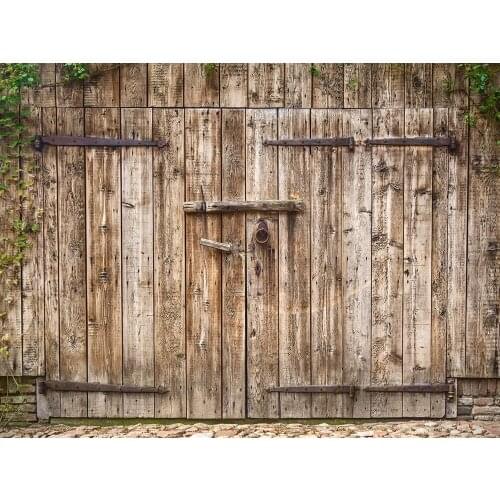 Rustic Shabby Wood Plank Door Backdrop Barn Vintage Wooden Grainy Photography Background Filming Photocall Photo Studio Portrait